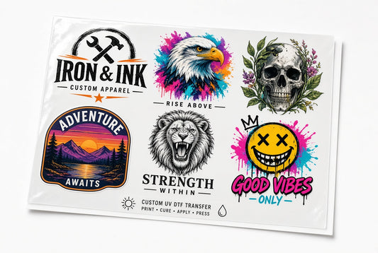 Custom UV DTF Transfers | Peel & Stick for Hard Surfaces